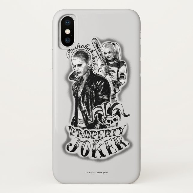 Funda De Case-Mate Para iPhone Escuadrón suicida | Tatuaje de broquero y aerógraf (Reverso)