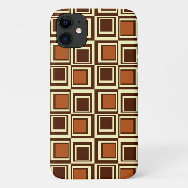 Funda De Case-Mate Para iPhone Escuadrones modernos, caramelo y marrón chocolate (Reverso)