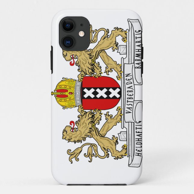 Funda De Case-Mate Para iPhone Escudo de armas de Amsterdam (Reverso)