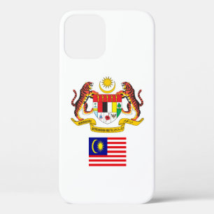 Funda Para iPhone 12 Escudo de armas de la bandera de Malasia