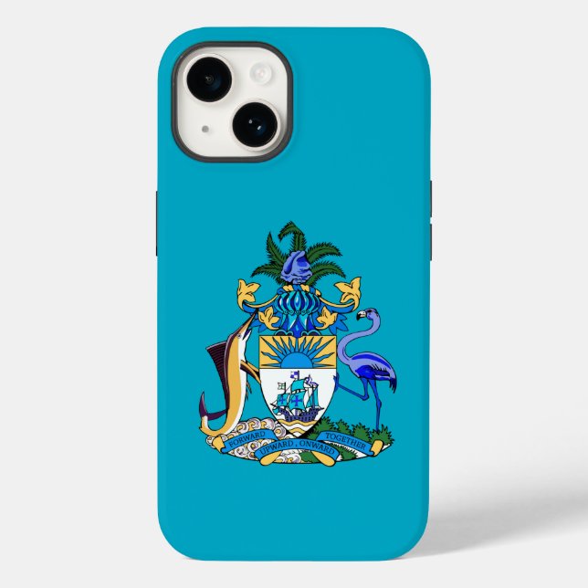 Funda De Case-Mate Para iPhone Escudo de armas de las Bahamas (Reverso )