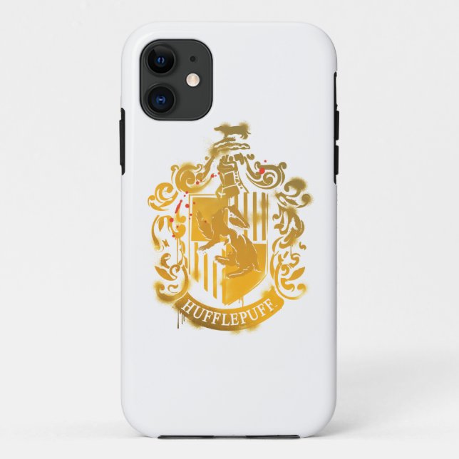 Funda De Case-Mate Para iPhone Escudo de Hufflepuff - Salpicado (Reverso)