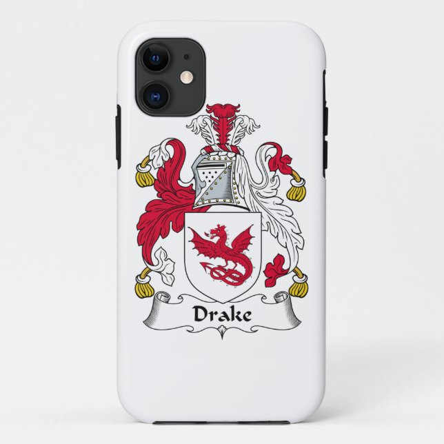 Funda De Case-Mate Para iPhone Escudo de la familia de Drake (Reverso)