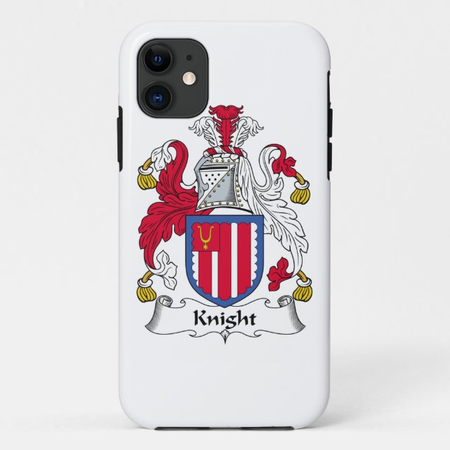 Funda De Case-Mate Para iPhone Escudo de la familia del caballero (Reverso)