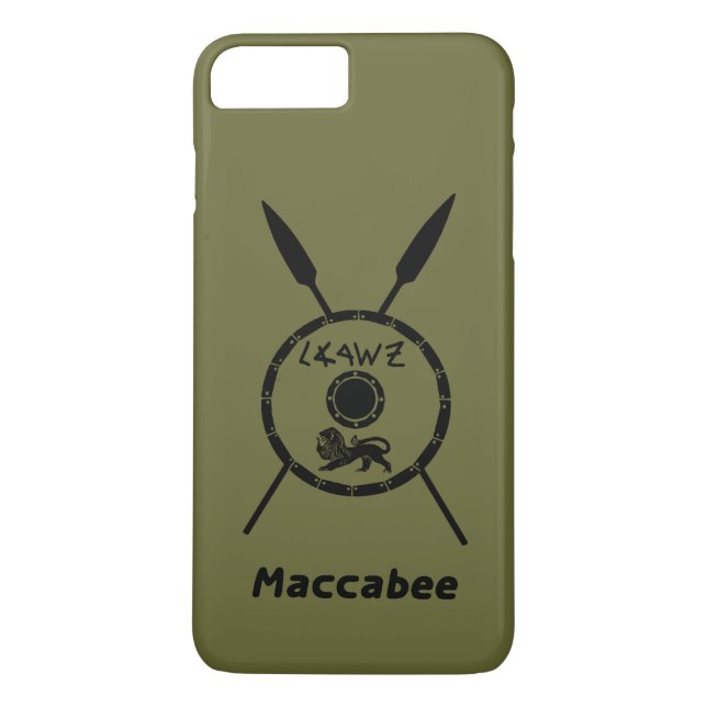 Funda De Case-Mate Para iPhone Escudo De Macabee Y Spears Sumidos (Reverso)