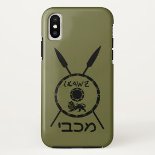 Funda Para iPhone XS Escudo De Macabee Y Spears Sumidos