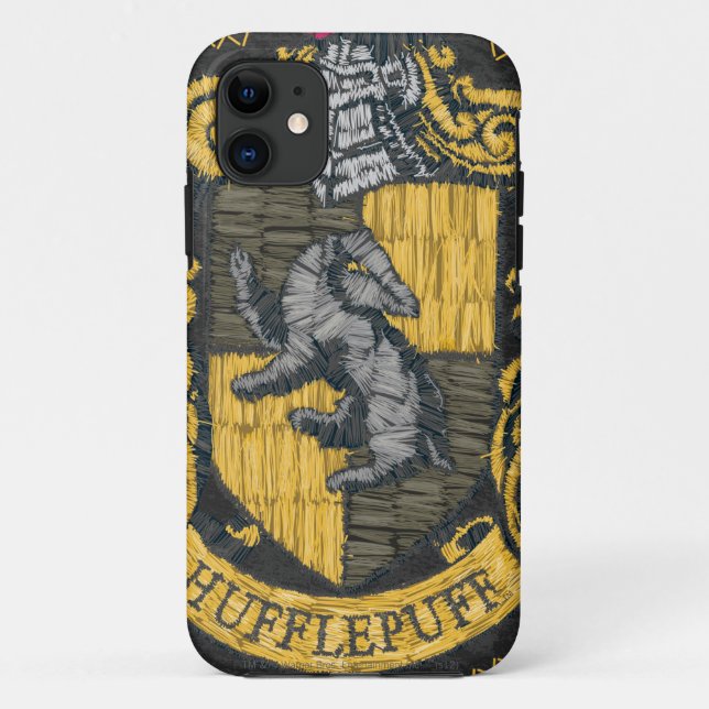 Funda De Case-Mate Para iPhone Escudo destruido de Hufflepuff (Reverso)