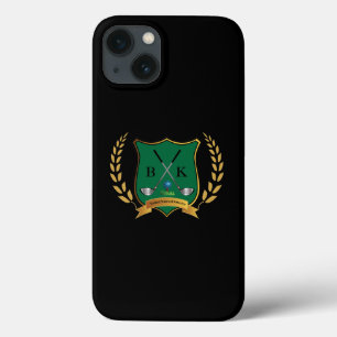Funda Para iPhone 13 ESCUDO GOLF con Laurel Wreath y Monogram iPad