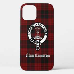 Funda Para iPhone 12 Escudo y Tartán del Clan Cameron