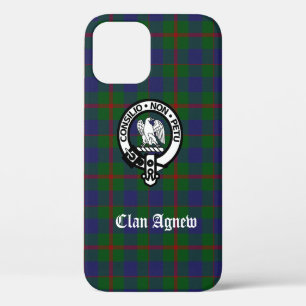 Funda Para iPhone 12 Escudo y Tartán del Clan Escocés Agnew
