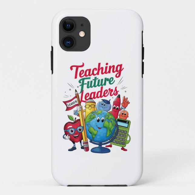 Funda De Case-Mate Para iPhone Escuela de profesores de futuros líderes retro (Reverso)