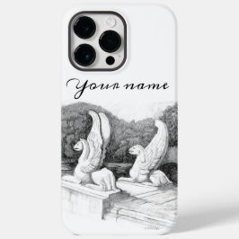 Funda Para iPhone 14 Pro Max De Case-Mate Escultura de griffins monocromática