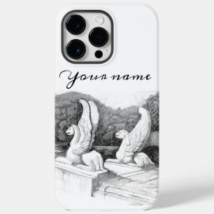 Funda Para iPhone 14 Pro Max De Case-Mate Escultura de griffins monocromática