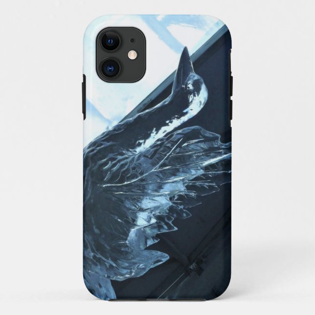 Funda De Case-Mate Para iPhone Escultura de hielo de cisne, Quebec, Canadá (Reverso)