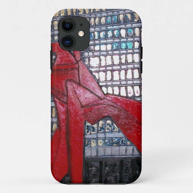 Funda De Case-Mate Para iPhone Escultura del flamenco de Chicago (Reverso)