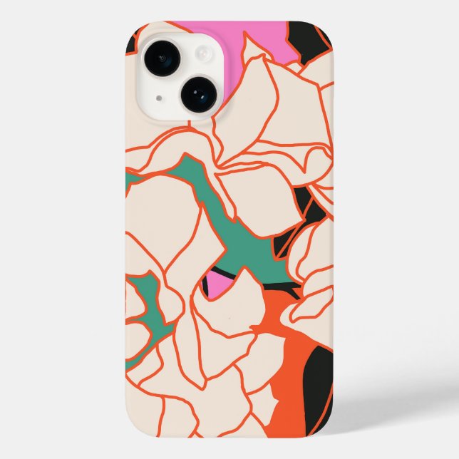 Funda De Case-Mate Para iPhone Esencia rosa de Bougainvillea (Reverso )