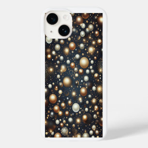 Funda Para iPhone 14 De Case-Mate Esferas de Oro y Perla de Lujo Brillante Galaxia G