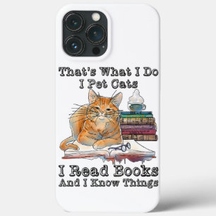 Funda Para iPhone 13 Pro Max Eso Lo Que Hago Es Mascota De Gatos Que Leo Libros