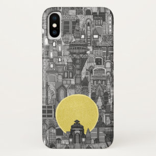 Funda Para iPhone X espacio city sun bw