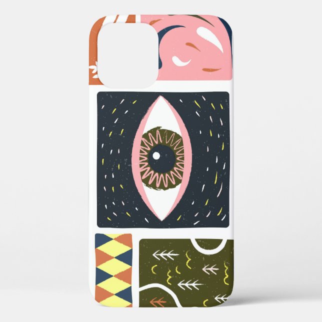 Funda De Case-Mate Para iPhone Espacio de la naturaleza cómica: Ilustracion de ot (Reverso )