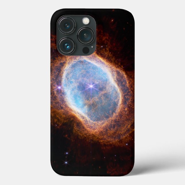 Funda De Case-Mate Para iPhone Espacio nebuloso del anillo meridional Telescopio  (Reverso )