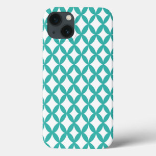 Funda Para iPhone 13 Espacio positivo y negativo Verde azulado