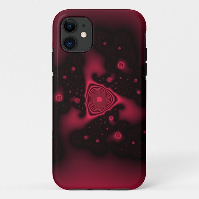 Funda De Case-Mate Para iPhone espacio rojo (Reverso)