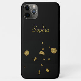 Funda Para iPhone 11 Pro Max Españoles elegantes negros y dorados