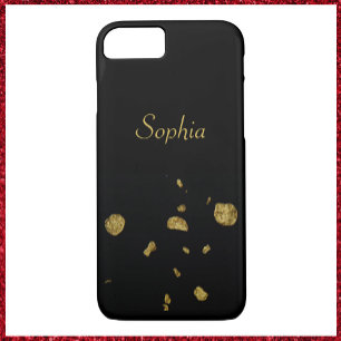 Funda Para iPhone 8/7 Españoles elegantes negros y dorados