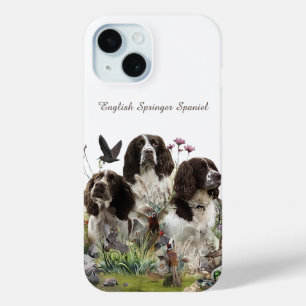 Funda Para iPhone 15 Españoles Springer ingleses, arte