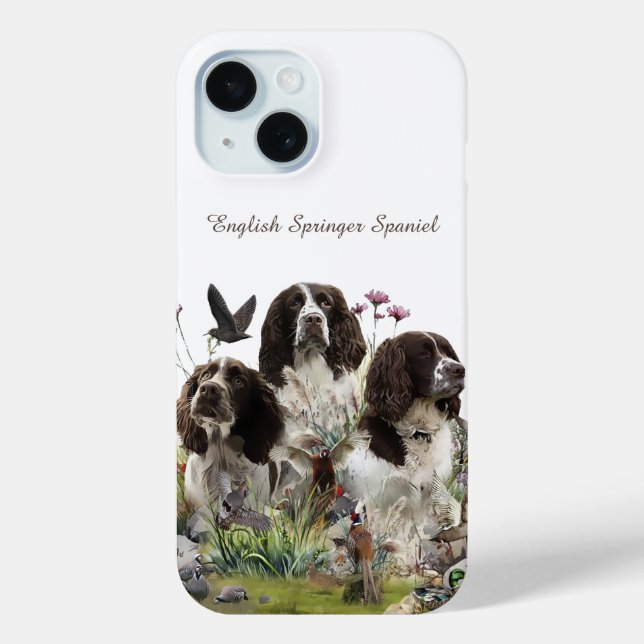 Funda De Case-Mate Para iPhone Españoles Springer ingleses, arte (Reverso )
