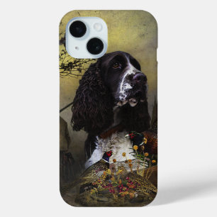 Funda Para iPhone 15 Españoles Springer ingleses, arte