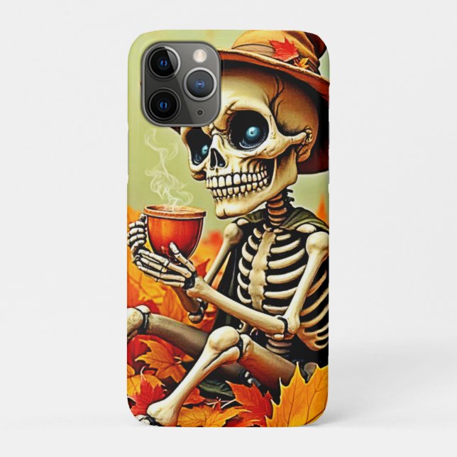 Funda De Case-Mate Para iPhone Espectacular diseño del esqueleto de otoño (Reverso)