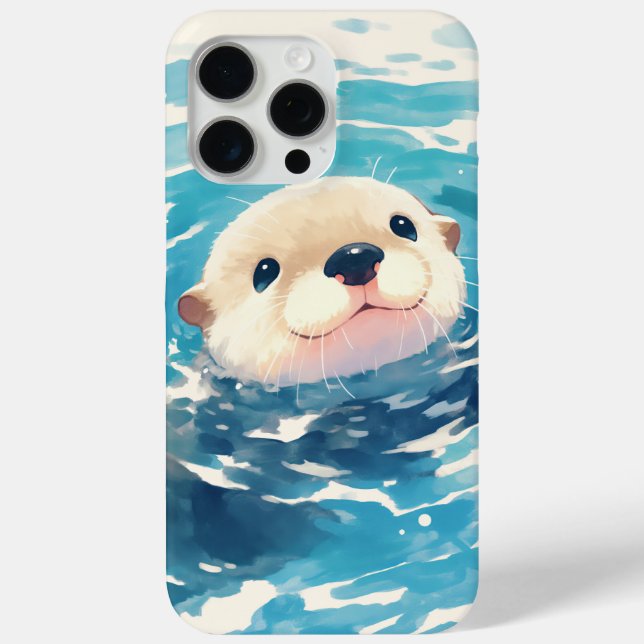 Funda De Case-Mate Para iPhone Espectacular Fiesta Acuática de las Nutrias (Reverso )