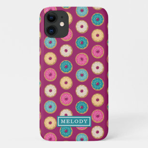 Funda Para iPhone 11 Espectacular patrón de castaño en morado