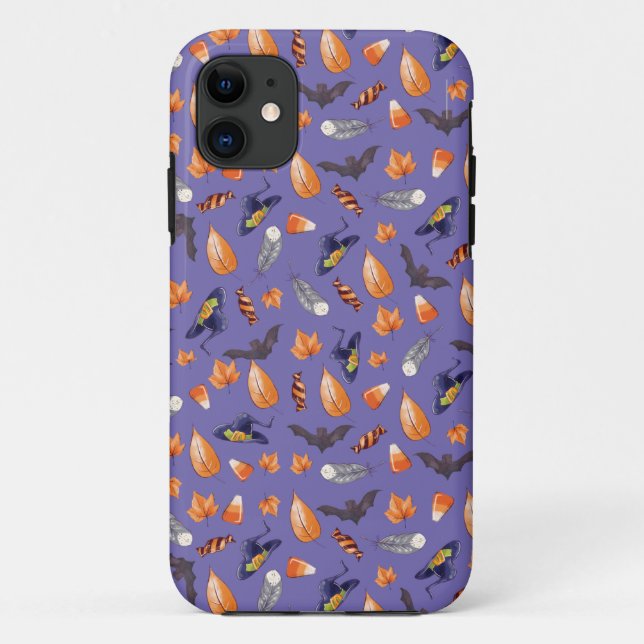 Funda De Case-Mate Para iPhone Espectacular patrón de Halloween (Reverso)
