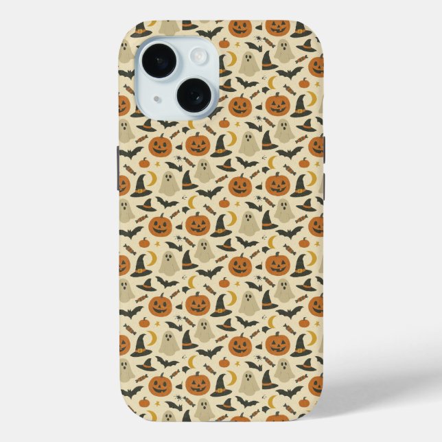 Funda De Case-Mate Para iPhone Espectacular patrón de Halloween (Reverso )