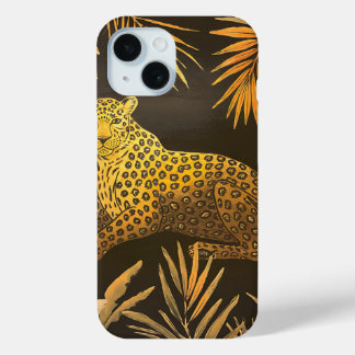 Funda Para iPhone 15 Espectáculo de selva leoparlante tropical Adventur
