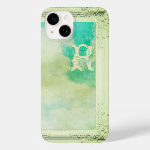 Funda Para iPhone 14 De Case-Mate Espectáculo verde azulado de pintura de color crem