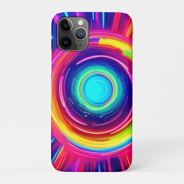 Funda De Case-Mate Para iPhone Espectro circular: una exploración vibrante del co (Reverso)