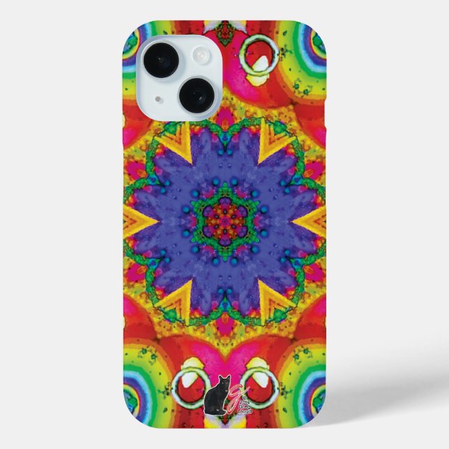 Funda De Case-Mate Para iPhone Espejo Caleidoscopio de Esporas (Reverso )