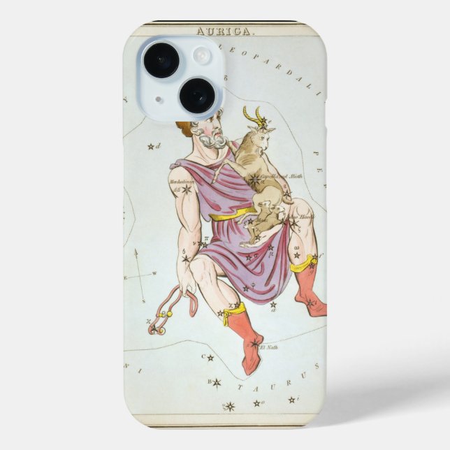 Funda De Case-Mate Para iPhone Espejo de Urania, Mapa Celeste de Astronomía Antig (Reverso )