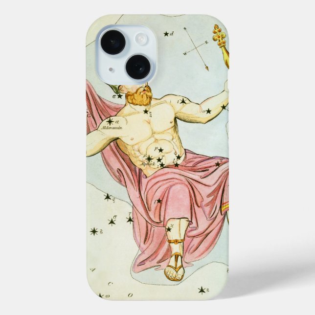 Funda De Case-Mate Para iPhone Espejo de Urania, mapa celestial de astronomía vin (Reverso )