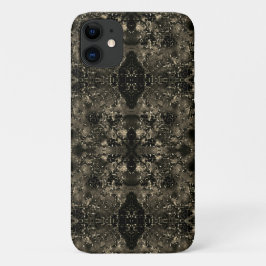 Funda Para iPhone 11 Espejo que parece aterciopelado, tonos beige clási