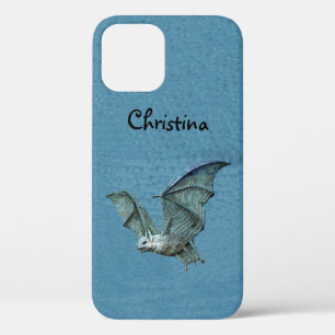 Funda Para iPhone 12 Espeluznante Barba Azul Blanco Alas Cara Esparcida