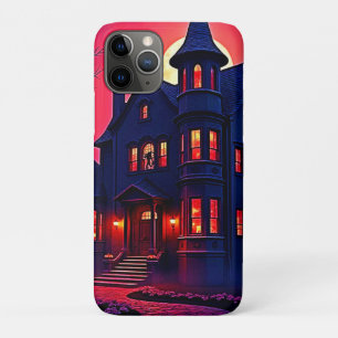 Funda Para iPhone 11 Pro Espeluznante casa embrujada en el diseño del atard