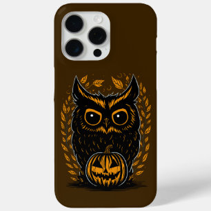 Funda Para iPhone 15 Pro Max Espeluznante Lechuza Halloween