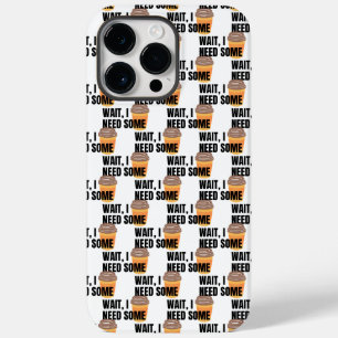 Funda Para iPhone 14 Pro Max De Case-Mate Espera, necesito café – Diseño divertido de cita d