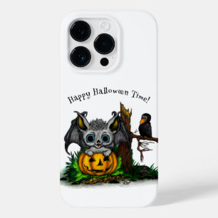 Funda Para iPhone 14 Pro De Case-Mate Esperando Halloween , Cute Bat y Raven