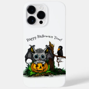 Funda Para iPhone 14 Pro Max De Case-Mate Esperando Halloween , Cute Bat y Raven